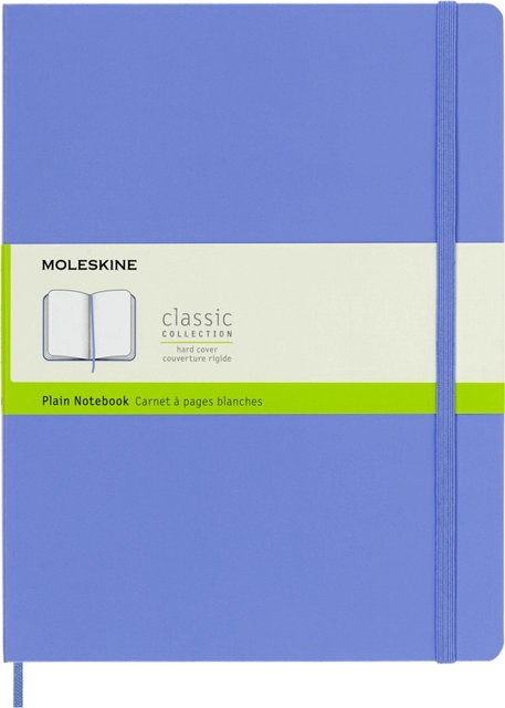 Een Notitieboek Moleskine XL 190x250mm blanco hard cover hydrangea blue koop je bij VHK Kantoorartikelen