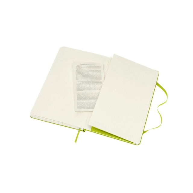 Een Notitieboek Moleskine large 130x210mm blanco hard cover lemon green koop je bij VHK Kantoorartikelen