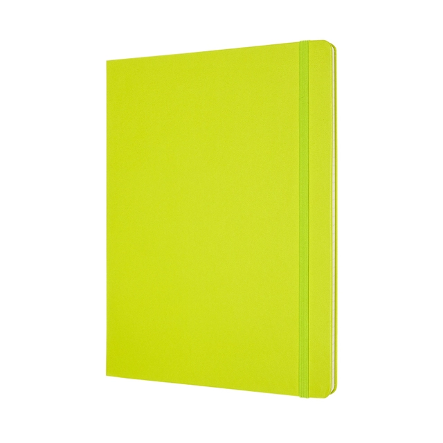 Een Notitieboek Moleskine XL 190x250mm lijn hard cover lemon green koop je bij Hoekmankantoorartikelen.nl