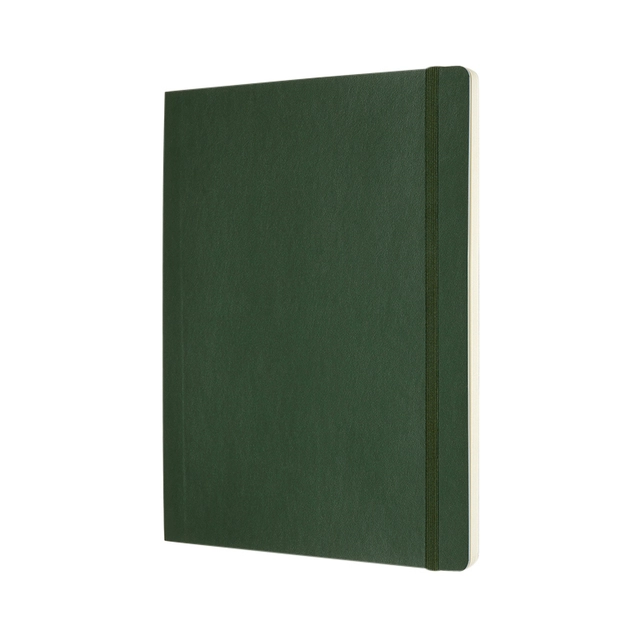 Een Notitieboek Moleskine XL 190x250mm blanco soft cover myrtle green koop je bij VHK Kantoorartikelen