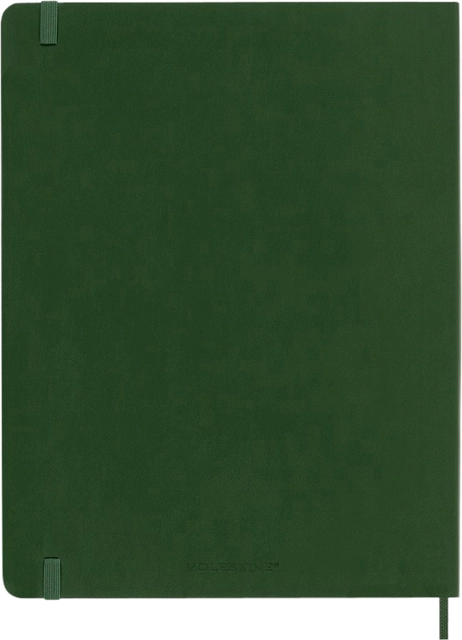 Een Notitieboek Moleskine XL 190x250mm blanco soft cover myrtle green koop je bij VHK Kantoorartikelen