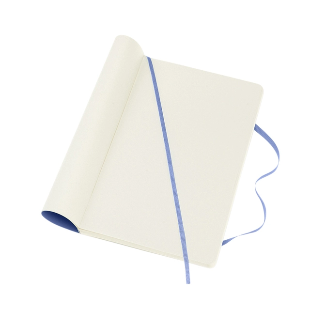 Een Notitieboek Moleskine large 130x210mm blanco soft cover hydrangea blue koop je bij VHK Kantoorartikelen