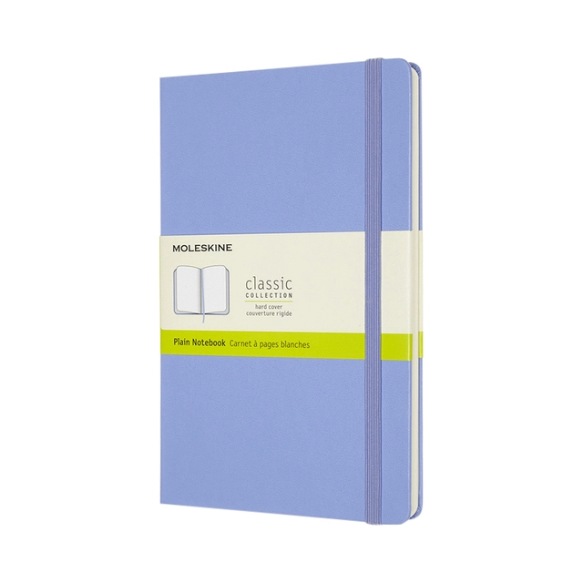 Een Notitieboek Moleskine large 130x210mm blanco hard cover hydrangea blue koop je bij Hoekmankantoorartikelen.nl