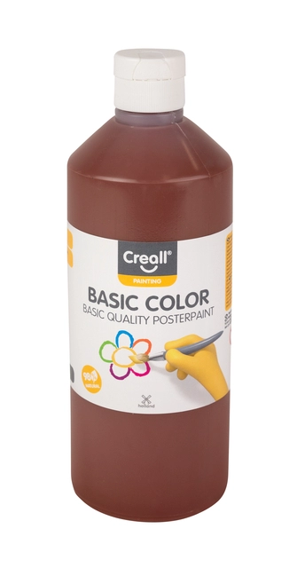 Een Plakkaatverf Creall basic donkerbruin 500ml koop je bij VHK Kantoorartikelen