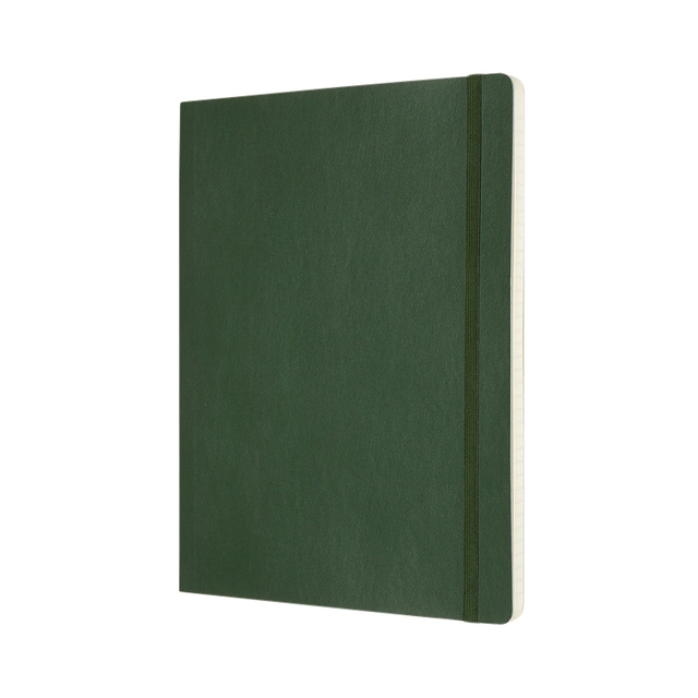 Een Notitieboek Moleskine XL 190x250mm lijn soft cover myrtle green koop je bij Hoekmankantoorartikelen.nl