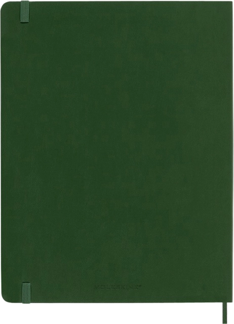 Een Notitieboek Moleskine XL 190x250mm lijn soft cover myrtle green koop je bij Hoekmankantoorartikelen.nl