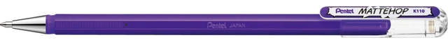 Een Gelschrijver Pentel K110 Mattehop medium violet koop je bij More-Office Allesvoorjekantoor.nl