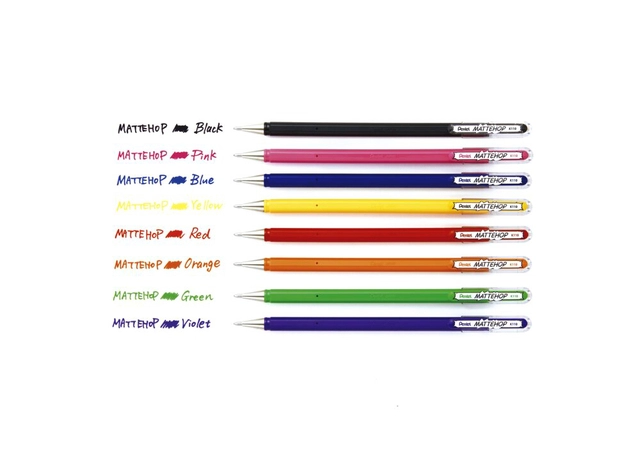 Een Gelschrijver Pentel K110 Mattehop medium violet koop je bij More-Office Allesvoorjekantoor.nl