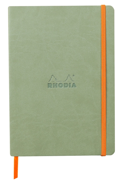 Een Notitieboek Rhodia A5 lijn 80 vel 90gr celadon koop je bij VHK Kantoorartikelen