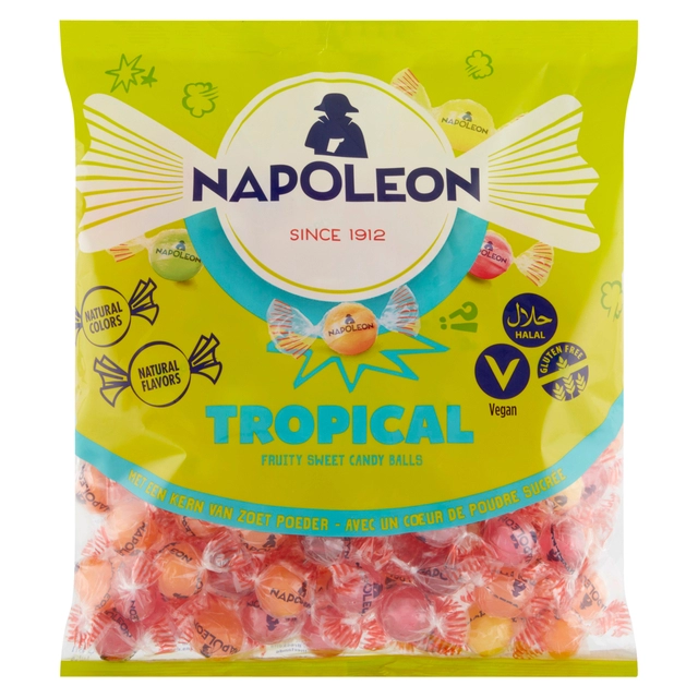 Een Snoep Napoleon tropical sweet zak 1kg koop je bij VHK Kantoorartikelen