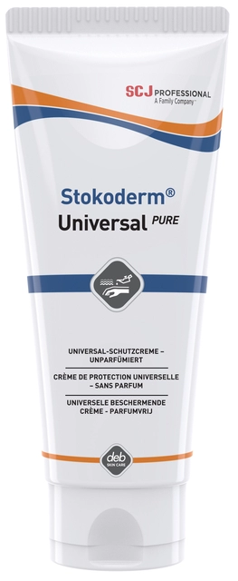 Een Handcrème SCJ Stokoderm Universal Pure parfumvrij 100ml koop je bij Hoekmankantoorartikelen.nl