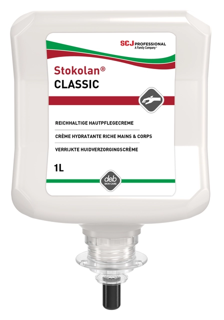 Een Handcrème SCJ Stokolan Classic 1liter koop je bij Hoekmankantoorartikelen.nl