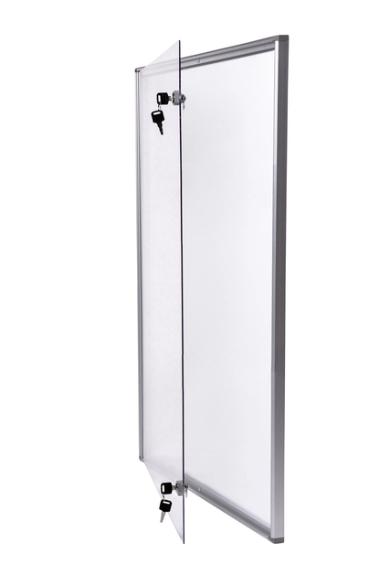 Een Binnenvitrine wand MAULextraslim whiteboard 9xA4 met slot koop je bij VHK Kantoorartikelen