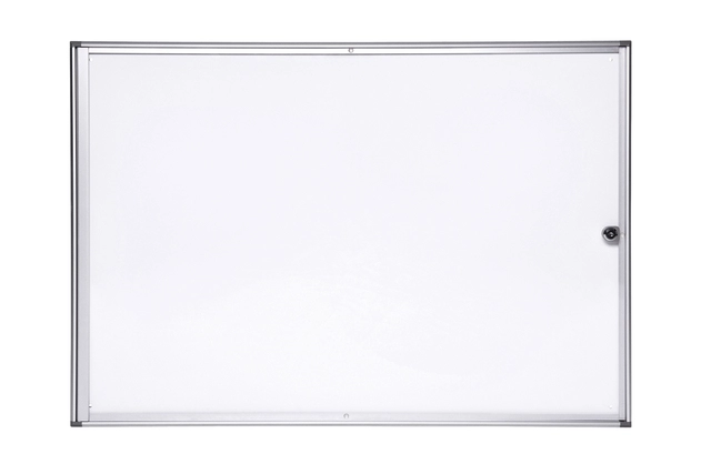 Een Binnenvitrine wand MAULextraslim whiteboard 8xA4 met slot koop je bij VHK Kantoorartikelen