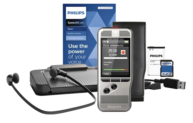 Een Dicteerapparaat Philips PocketMemo DPM6700 koop je bij VHK Kantoorartikelen