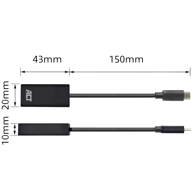 Een Adapter ACT USB-C naar HDMI 30Hz koop je bij VHK Kantoorartikelen