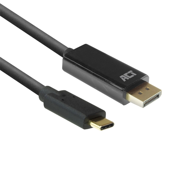 Een Kabel ACT USB-C naar Displayport 60Hz 2 meter koop je bij VHK Kantoorartikelen