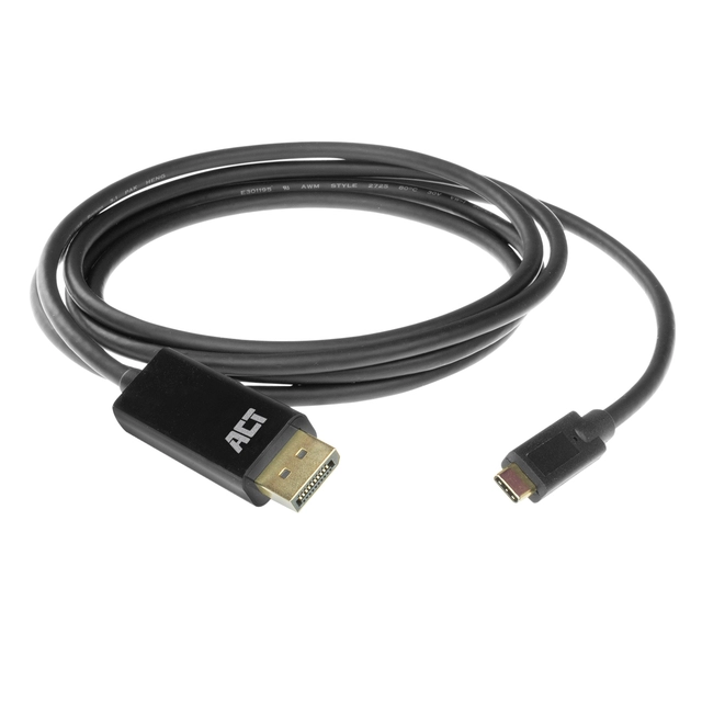 Een Kabel ACT USB-C naar Displayport 60Hz 2 meter koop je bij VHK Kantoorartikelen