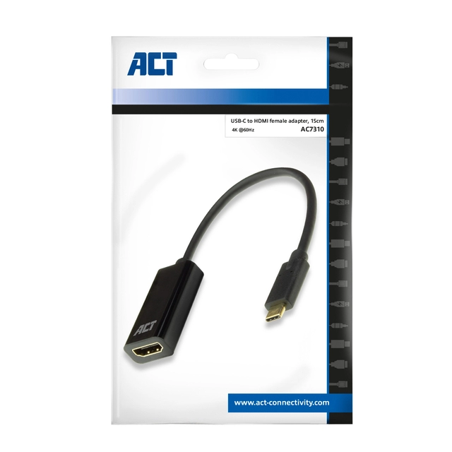 Een Adapter ACT USB-C naar HDMI 60Hz koop je bij VHK Kantoorartikelen