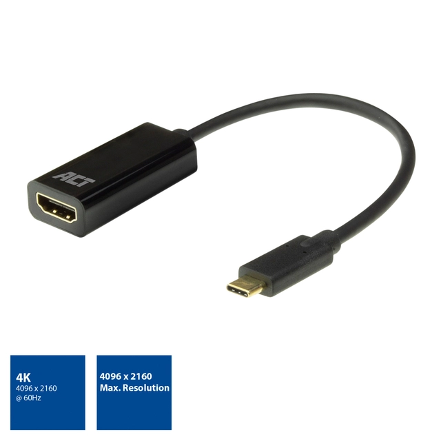 Een Adapter ACT USB-C naar HDMI 60Hz koop je bij VHK Kantoorartikelen