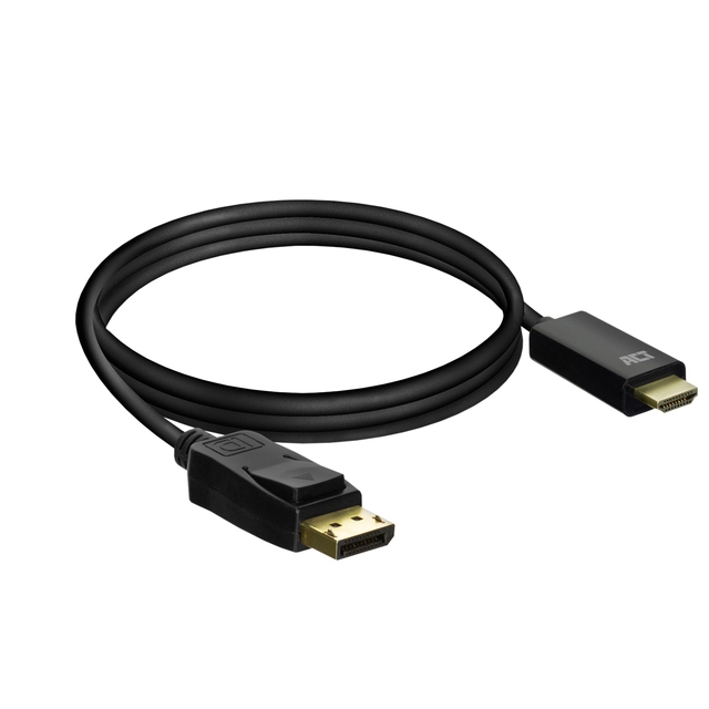 Een Kabel ACT DisplayPort naar HDMI 1,8 meter koop je bij VHK Kantoorartikelen