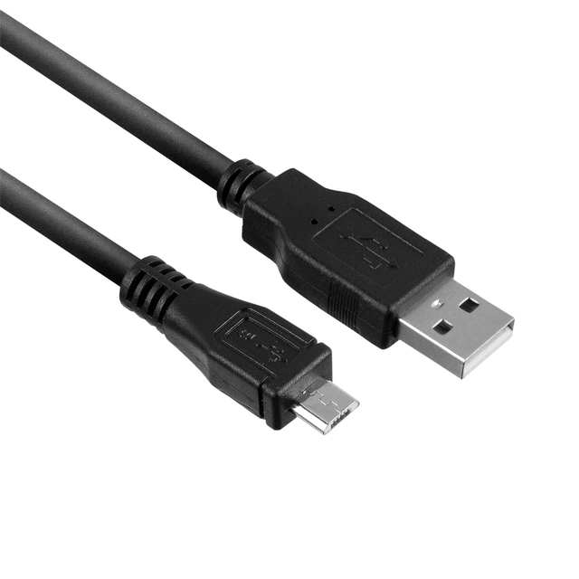 Een Kabel ACT USB 2.0 naar MicroB laad -en data 1 meter koop je bij Hoekmankantoorartikelen.nl