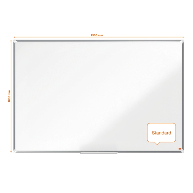 Een Whiteboard Nobo Premium Plus 100x150cm staal koop je bij VHK Kantoorartikelen