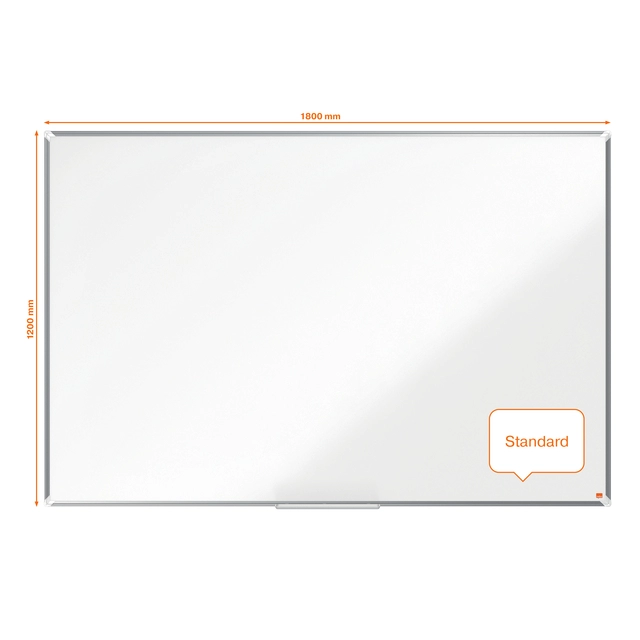 Een Whiteboard Nobo Premium Plus 120x180cm staal koop je bij Hoekmankantoorartikelen.nl