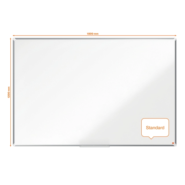 Een Whiteboard Nobo Premium Plus 120x180cm emaille koop je bij VHK Kantoorartikelen