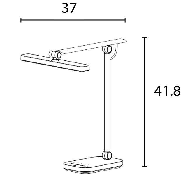 Een Bureaulamp Unilux Pureline led grijs koop je bij VHK Kantoorartikelen