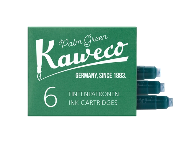 Een Inktpatroon Kaweco groen doosje à 6 stuks koop je bij VHK Kantoorartikelen