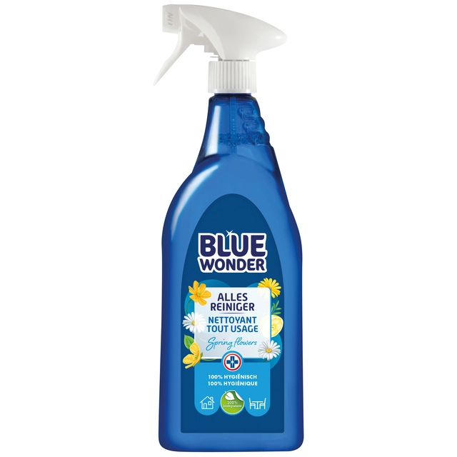 Een Allesreiniger Blue Wonder spray 750ml koop je bij VHK Kantoorartikelen