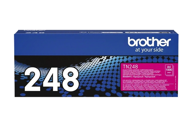 Een Toner Brother TN-248M rood koop je bij Hoekmankantoorartikelen.nl