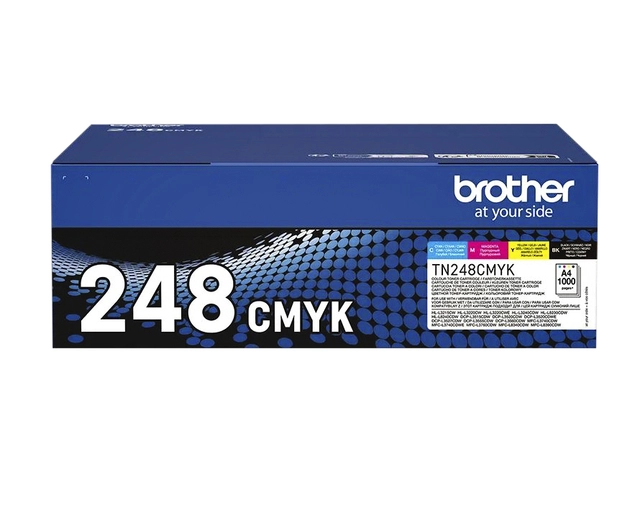 Een Toner Brother TN-248VAL zwart en kleur koop je bij VHK Kantoorartikelen