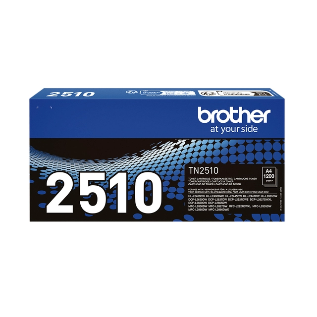 Een Toner Brother TN-2510 zwart koop je bij VHK Kantoorartikelen