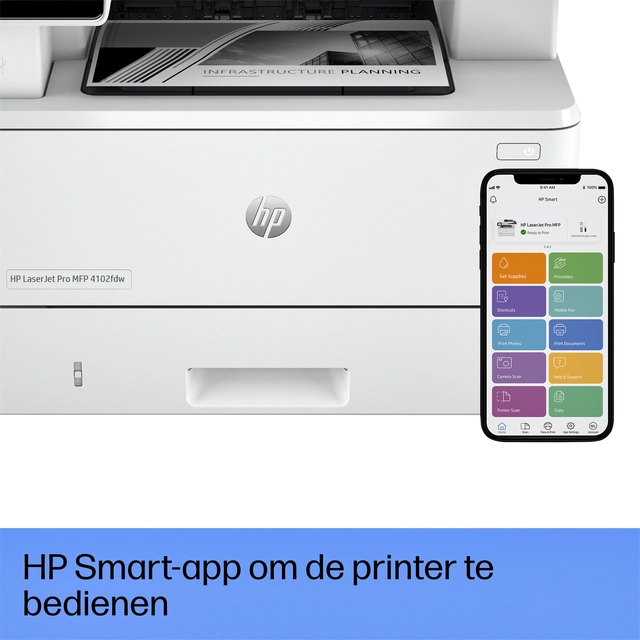 Een Multifunctional Laser printer HP laserjet 4102fdw koop je bij Hoekmankantoorartikelen.nl