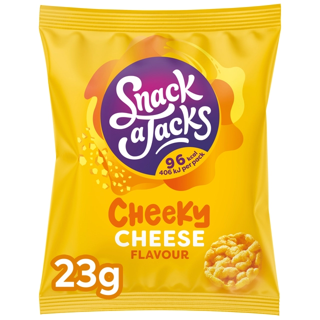 Een Mini rijstwafels Snack-a-Jacks cheese koop je bij VHK Kantoorartikelen