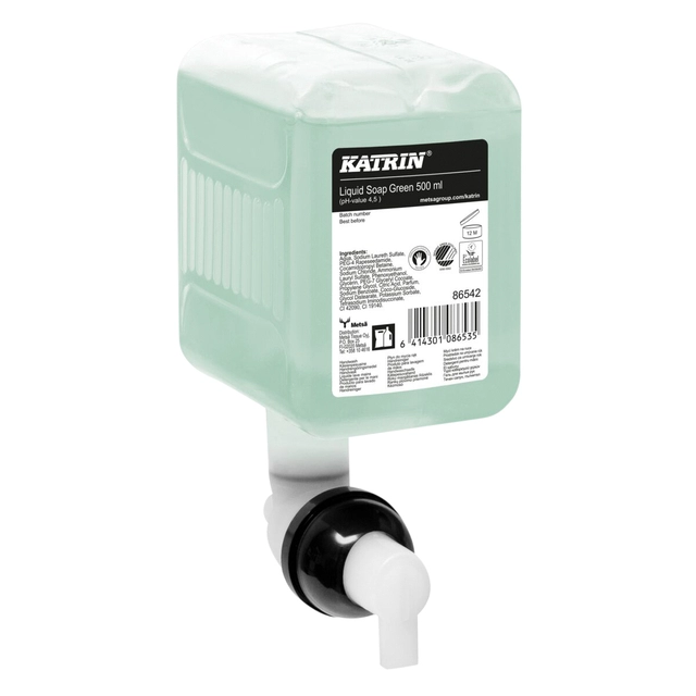 Een Handzeep Katrin Green 500ml 86542 koop je bij VHK Kantoorartikelen