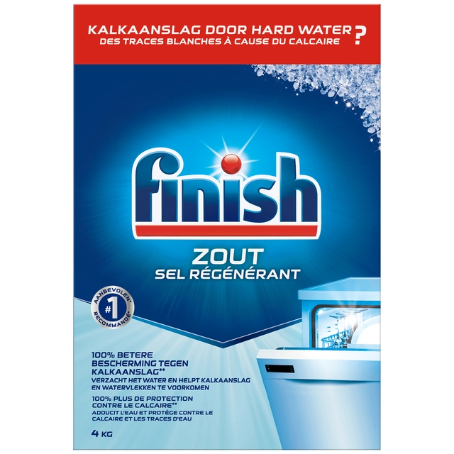 Een Vaatwasmachine zout Finish 4Kg koop je bij VHK Kantoorartikelen