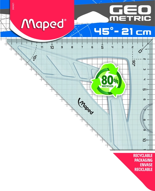 Een Geodriehoek Maped Geometric 21cm koop je bij VHK Kantoorartikelen