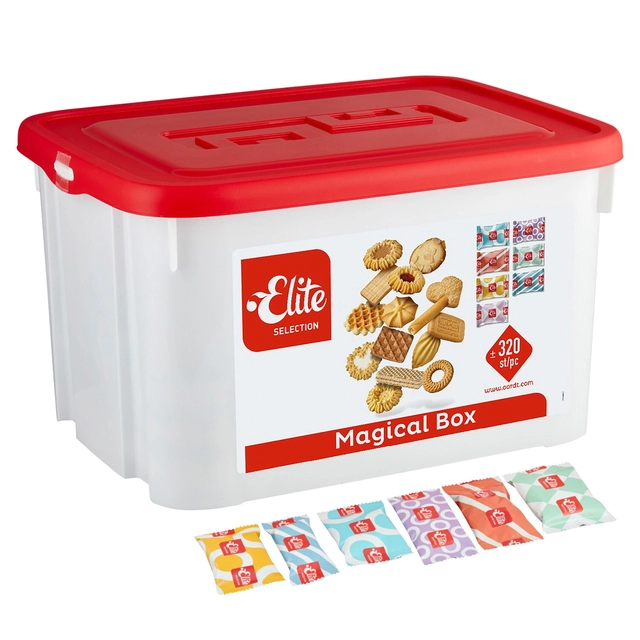 Een Koekjes Elite Selection Magical mix 320 stuks koop je bij VHK Kantoorartikelen