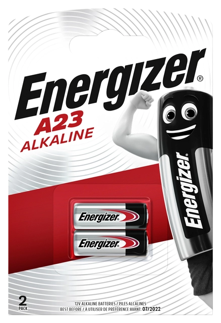 Een Batterij Energizer 2xA23 alkaline koop je bij VHK Kantoorartikelen