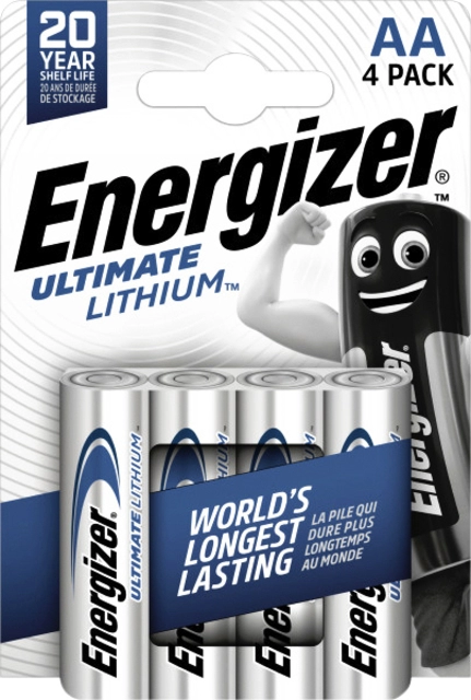 Een Batterij Energizer Ultimate Lithium 4xAA koop je bij VHK Kantoorartikelen