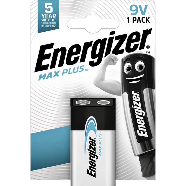 Een Batterij Energizer Max Plus 1x9v alkaline koop je bij VHK Kantoorartikelen