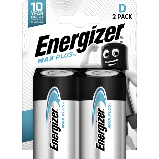 Een Batterij Energizer Max Plus 2xD alkaline koop je bij VHK Kantoorartikelen