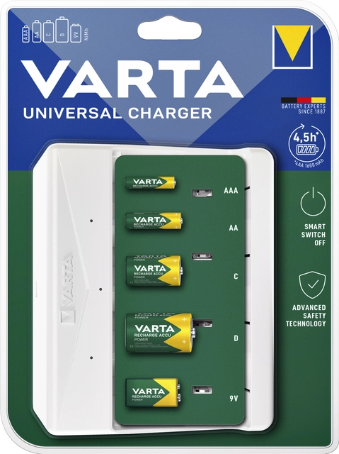 Een Batterij oplader Varta Universal koop je bij VHK Kantoorartikelen