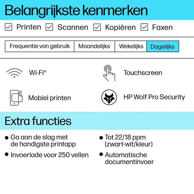 Een Multifunctional inktjet printer HP Officejet 9120E koop je bij Hoekmankantoorartikelen.nl