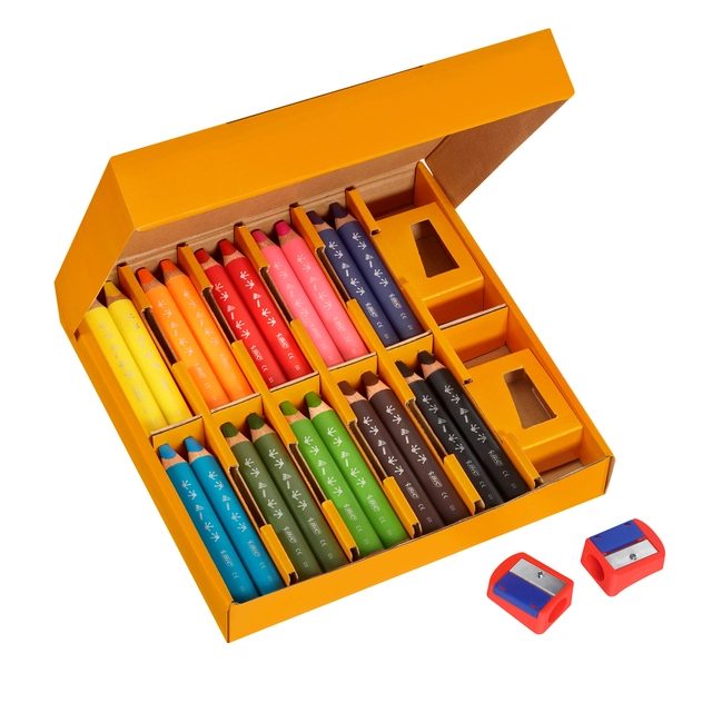 Een Kleurpotloden Bickids Multi Surface Class incl 2 puntenslijpers assorti 10 kleuren pak à 40 stuks koop je bij VHK Kantoorartikelen