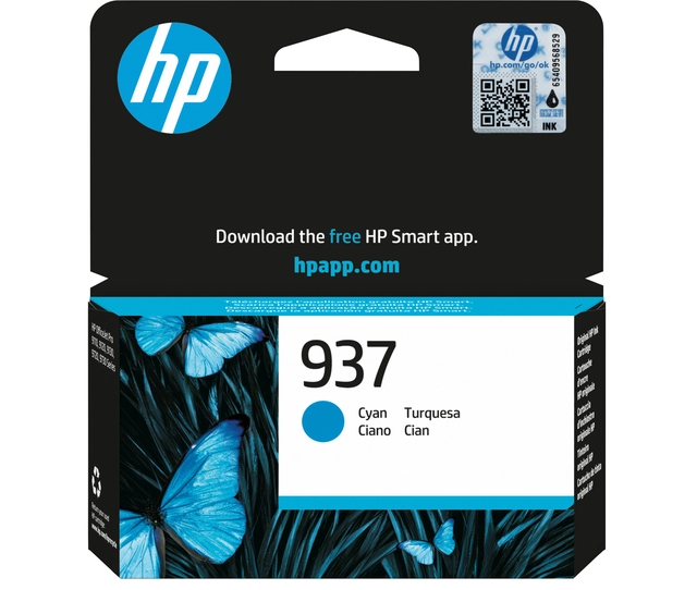 Een Inktcartridge HP 4S6W2NE 937 blauw koop je bij VHK Kantoorartikelen