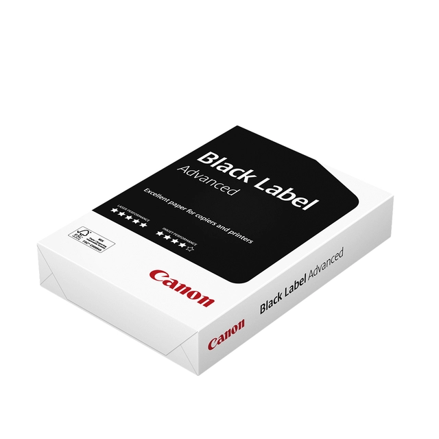 Een Kopieerpapier Canon Black Label Advanced A4 80gr wit 500 vel koop je bij Hoekmankantoorartikelen.nl